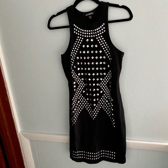 Express Studded Stretch Cotton Sheath Dress - Picture 2 of 11